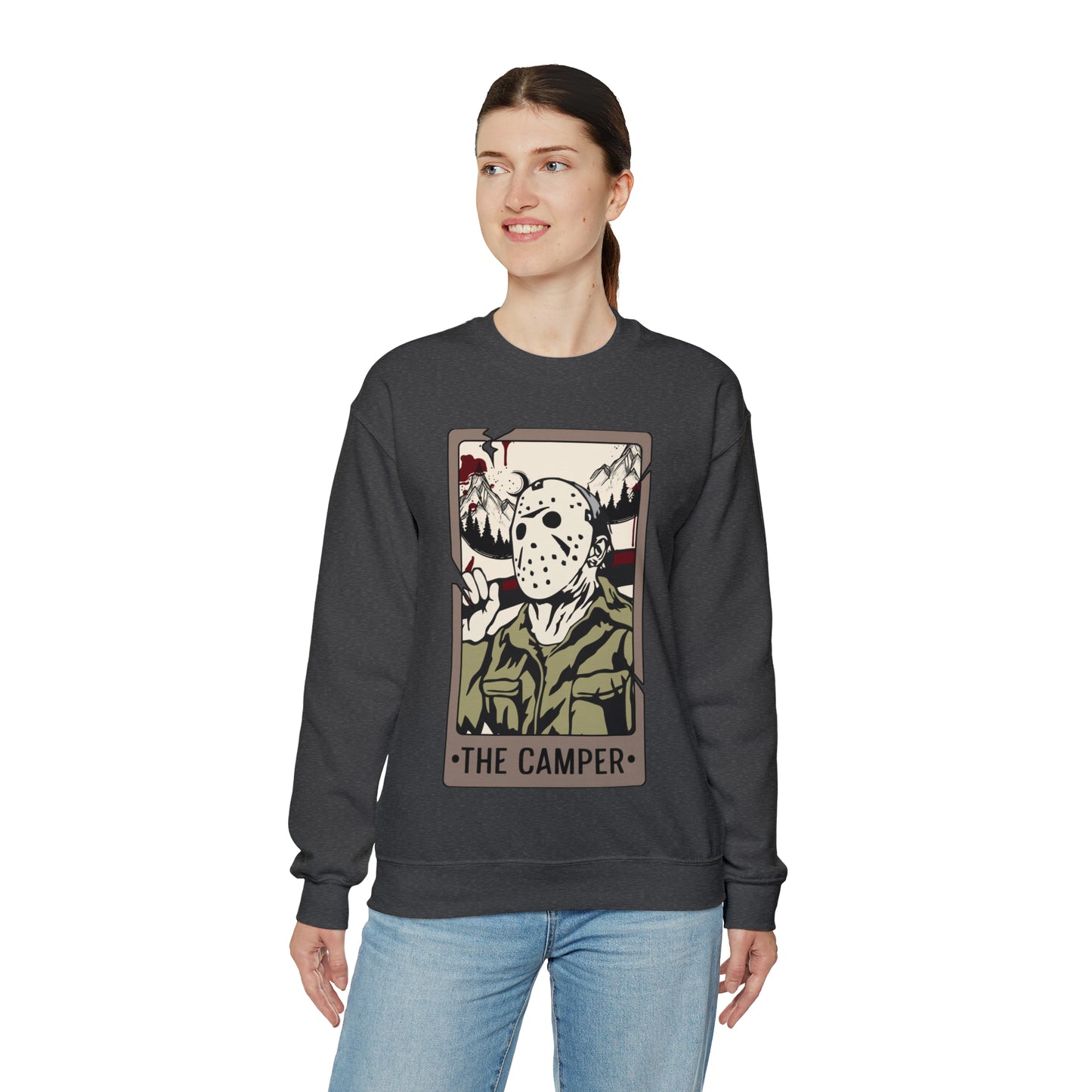 The Camper Tarot Card Unisex Heavy Blend™ Crewneck Sweatshirt
