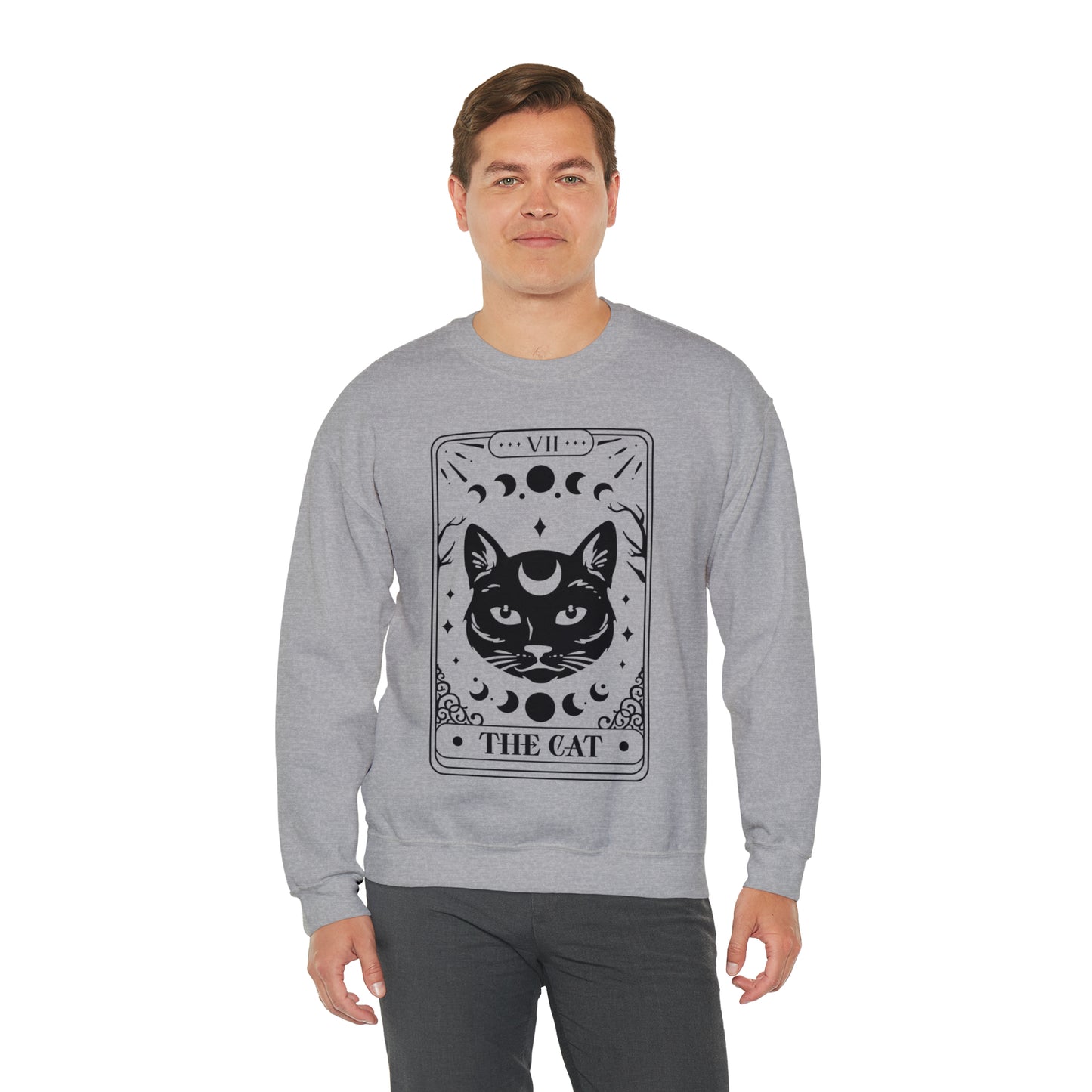 The Cat Tarot Card Unisex Heavy Blend™ Crewneck Sweatshirt