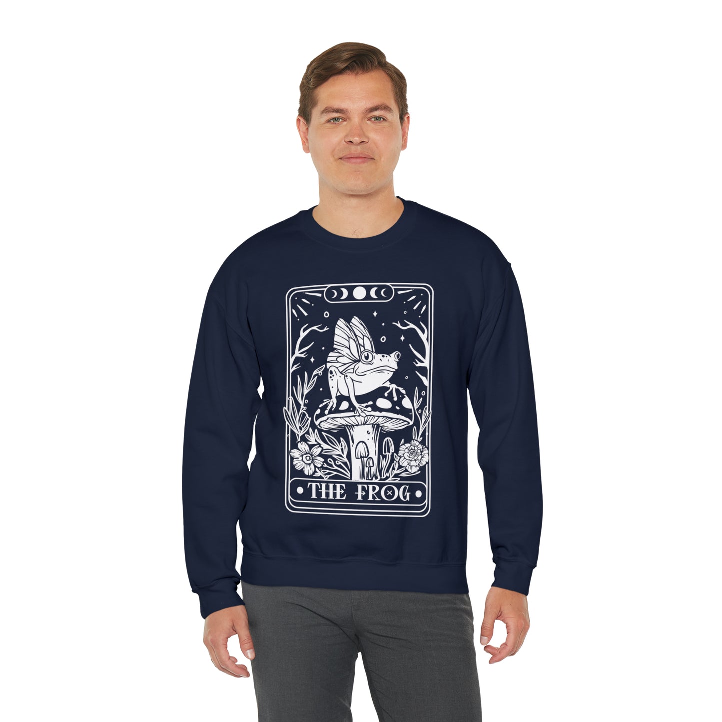 The Frog Tarot Card Unisex Heavy Blend™ Crewneck Sweatshirt