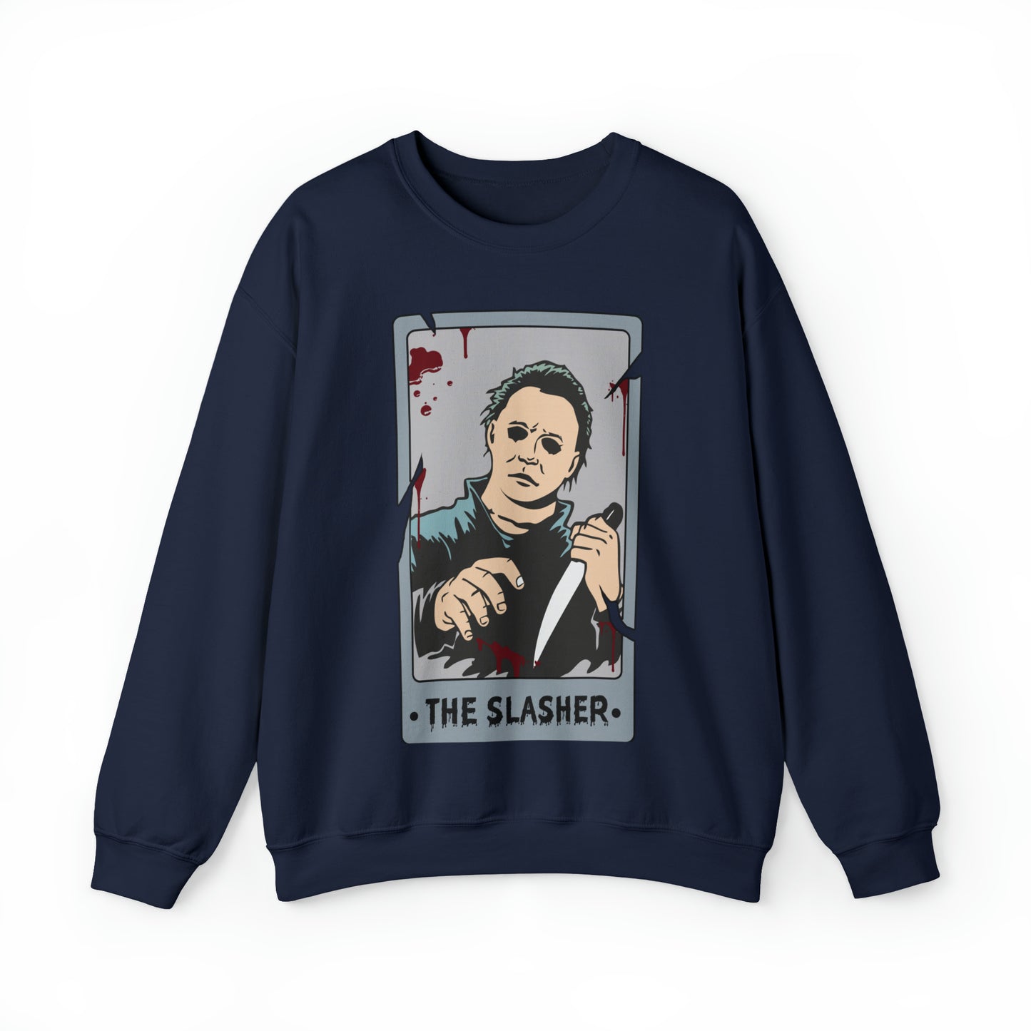 The Slasher Tarot Card Unisex Heavy Blend™ Crewneck Sweatshirt