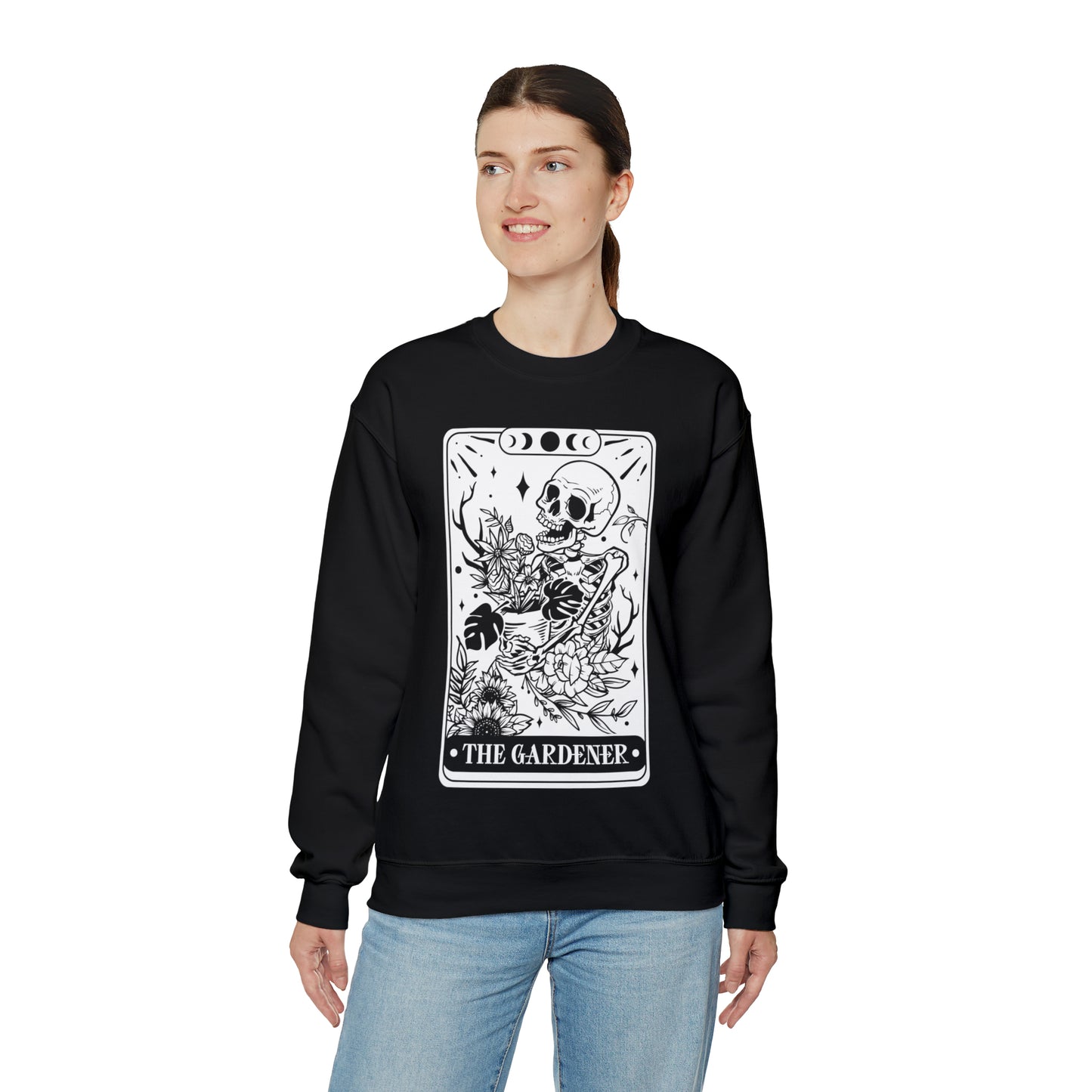 The Gardener Tarot Card Unisex Heavy Blend™ Crewneck Sweatshirt