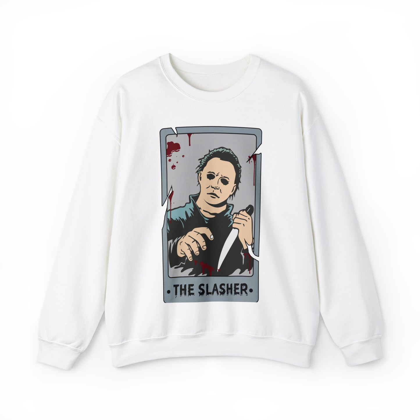 The Slasher Tarot Card Unisex Heavy Blend™ Crewneck Sweatshirt