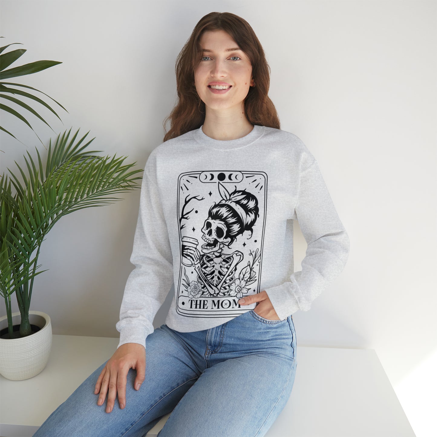 The Mom Tarot Card Unisex Heavy Blend™ Crewneck Sweatshirt