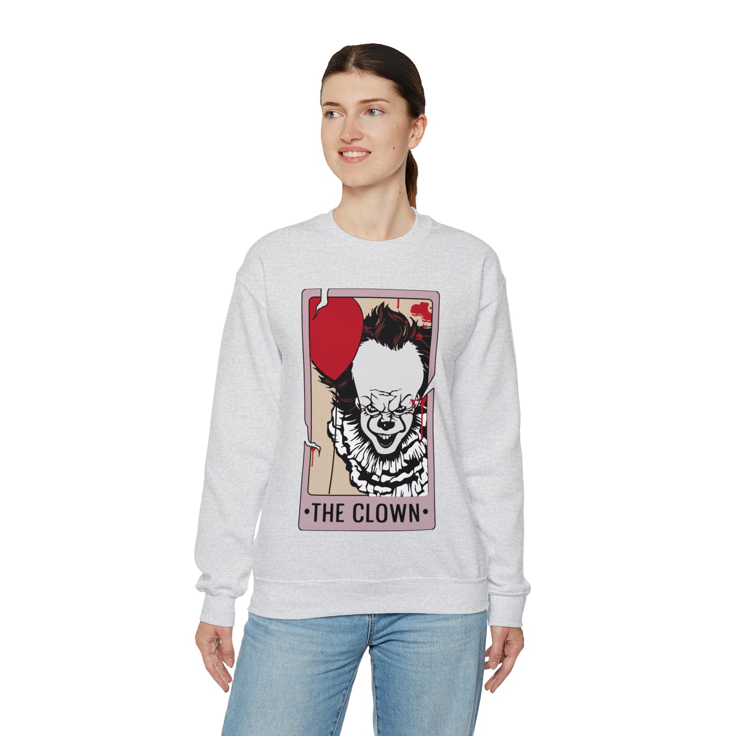 The Clown Tarot Card Unisex Heavy Blend™ Crewneck Sweatshirt