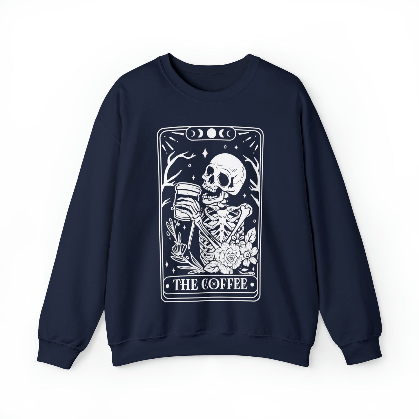 The Coffee Tarot Card Unisex Heavy Blend™ Crewneck Sweatshirt
