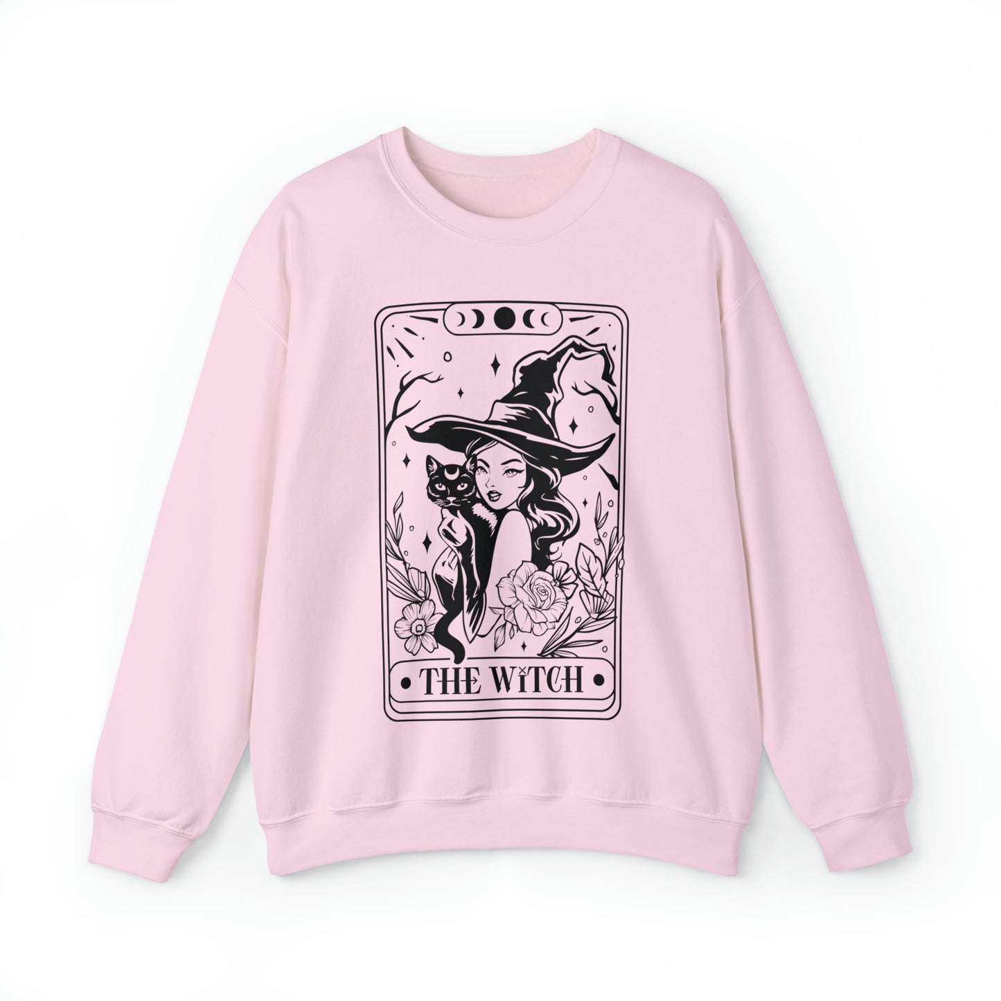 The Witch Tarot Card Unisex Heavy Blend™ Crewneck Sweatshirt