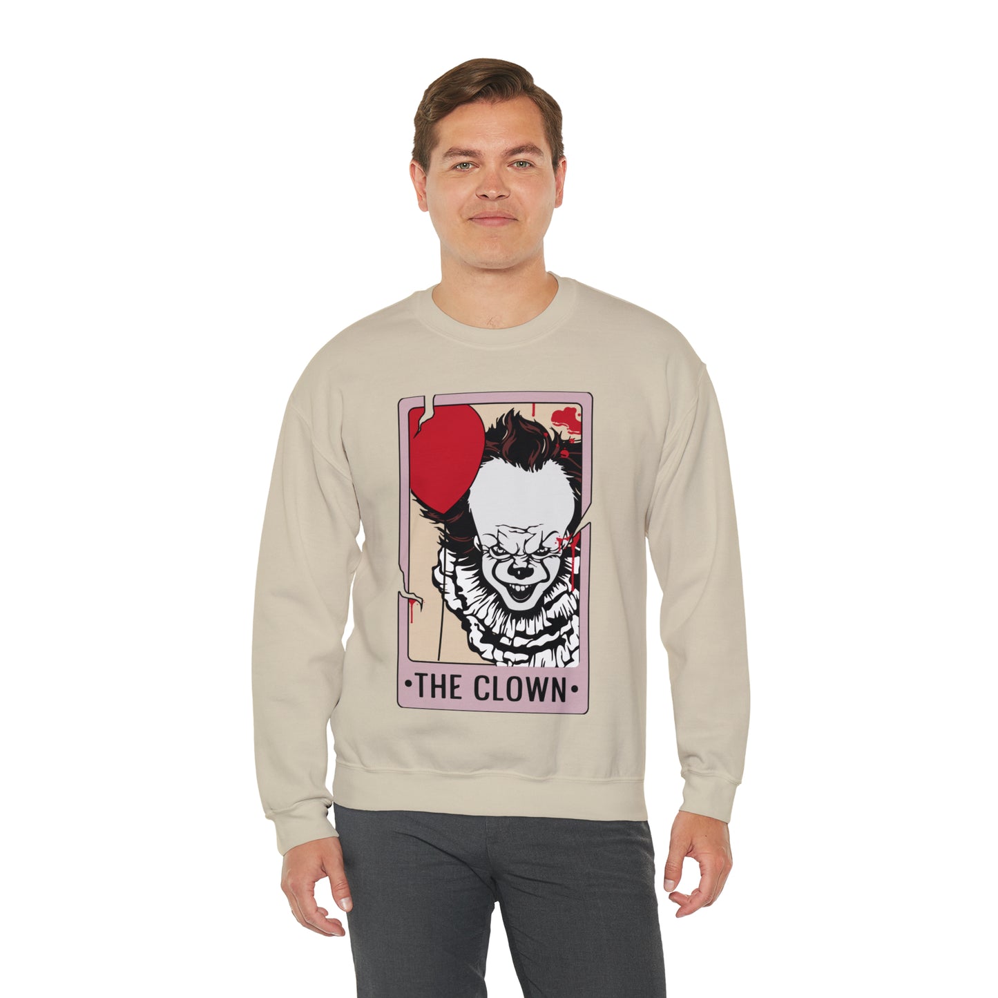 The Clown Tarot Card Unisex Heavy Blend™ Crewneck Sweatshirt
