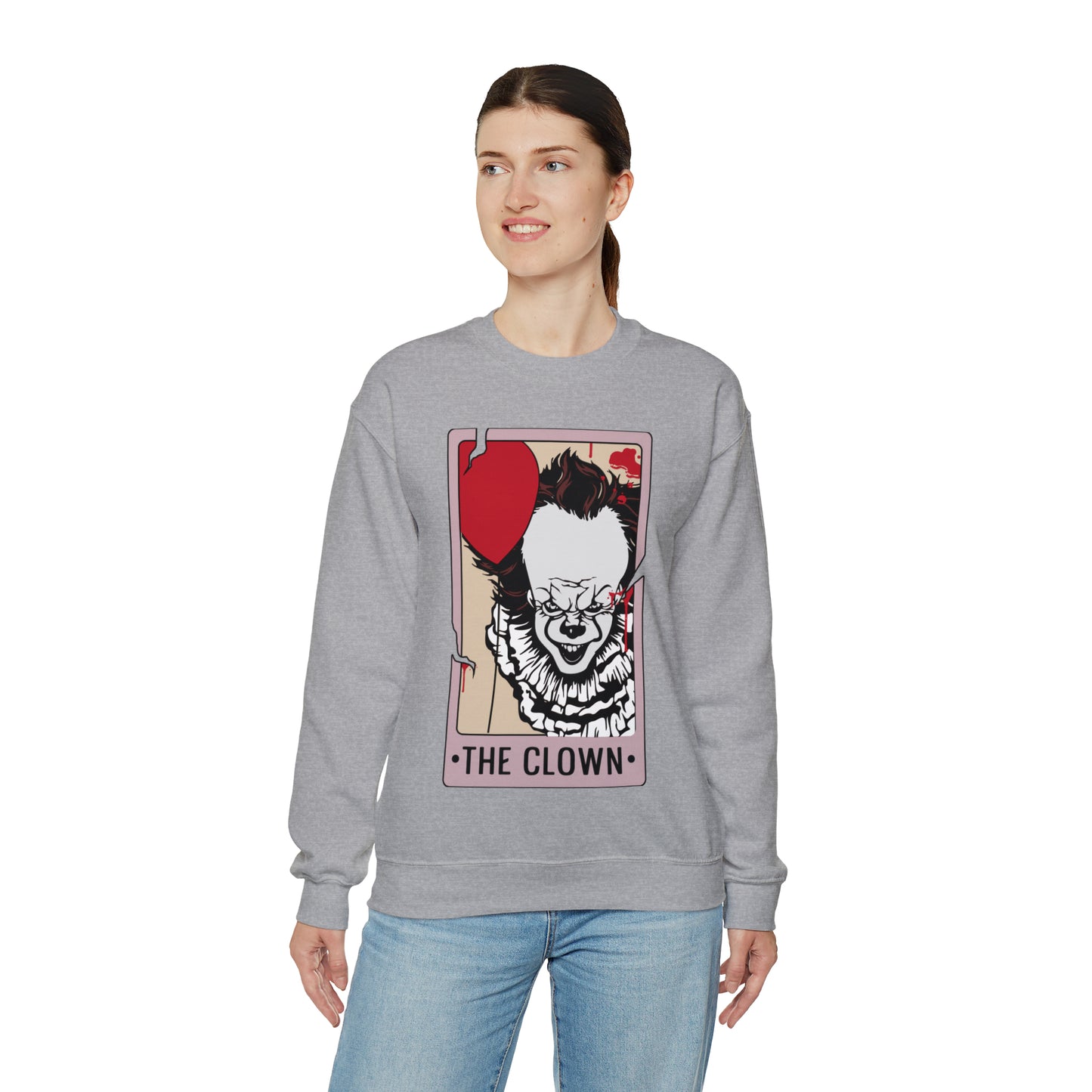 The Clown Tarot Card Unisex Heavy Blend™ Crewneck Sweatshirt