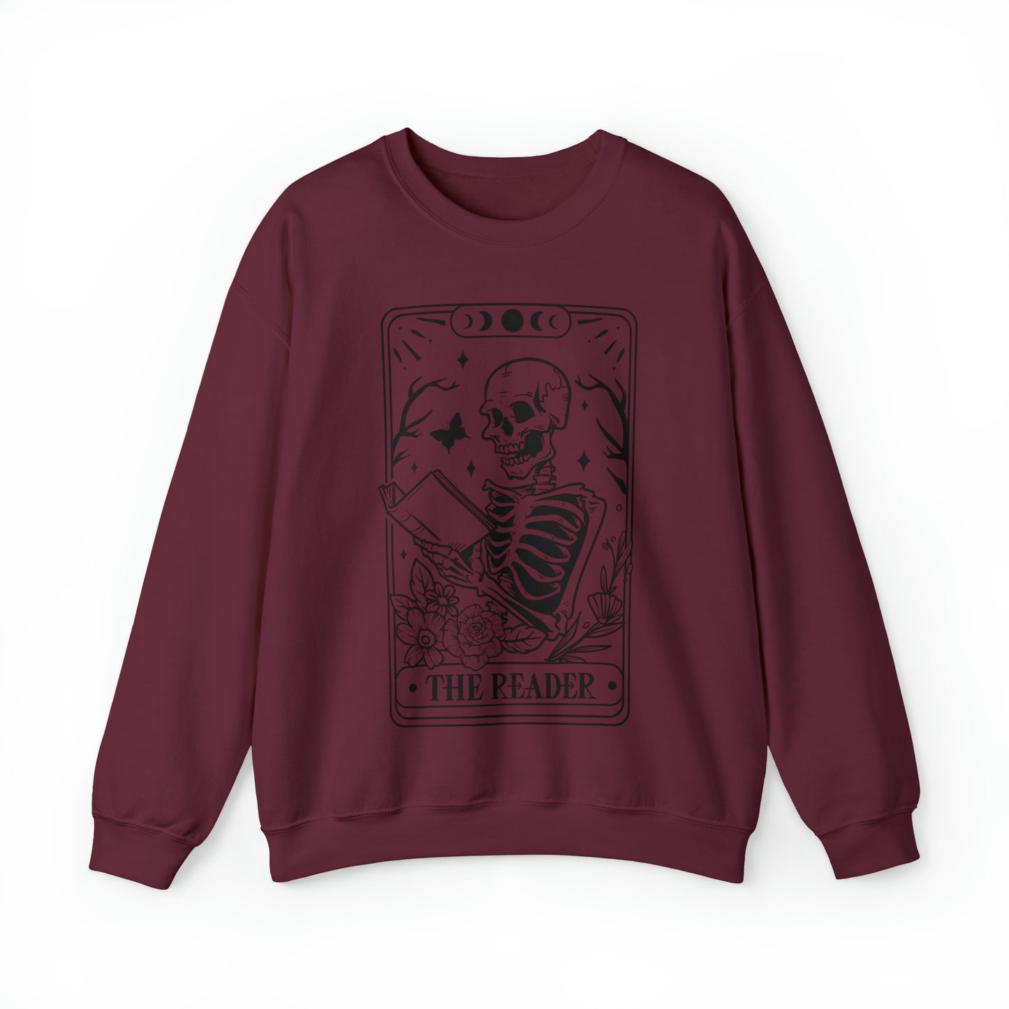 The Reader Tarot Card Unisex Heavy Blend™ Crewneck Sweatshirt