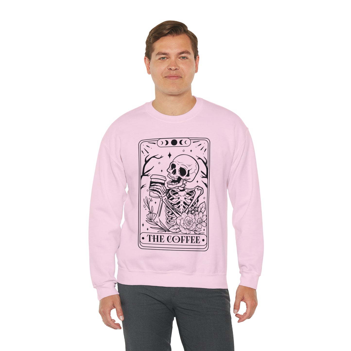 The Coffee Tarot Card Unisex Heavy Blend™ Crewneck Sweatshirt