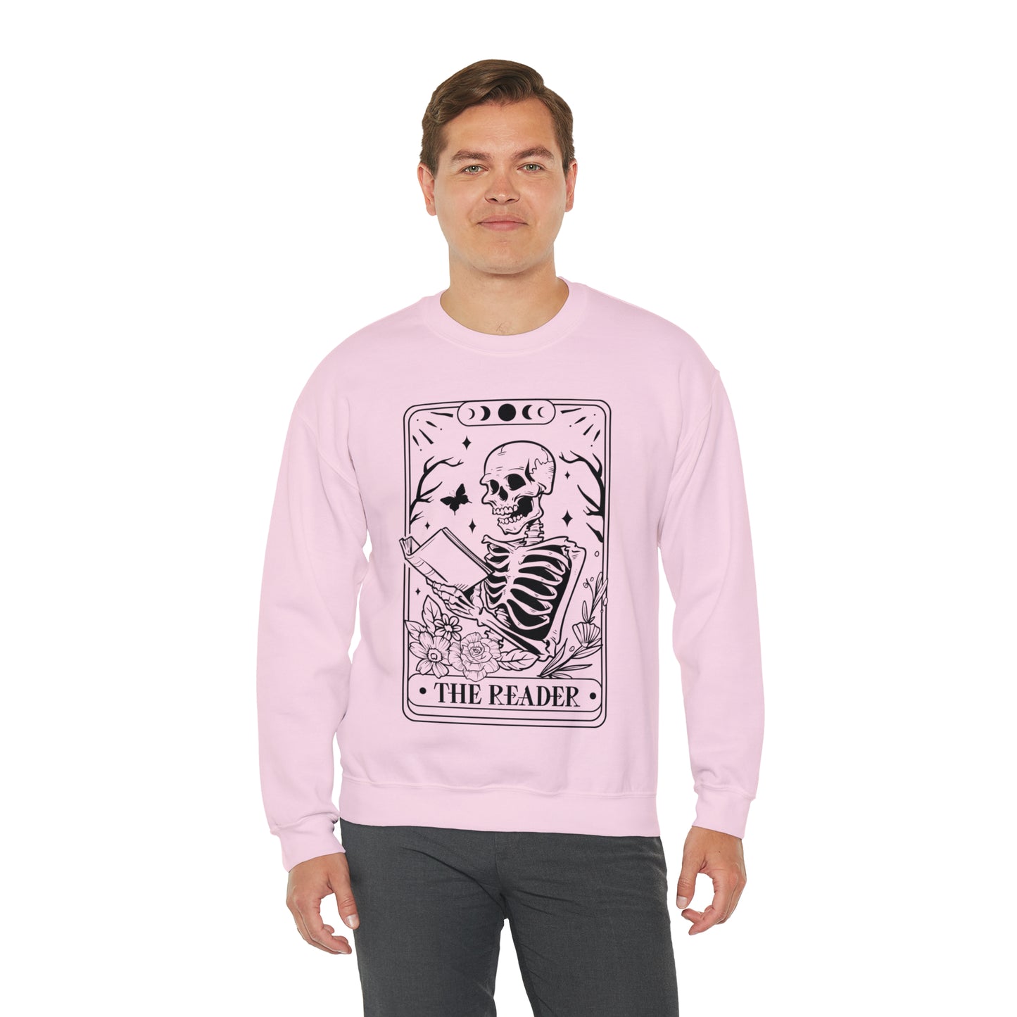 The Reader Tarot Card Unisex Heavy Blend™ Crewneck Sweatshirt