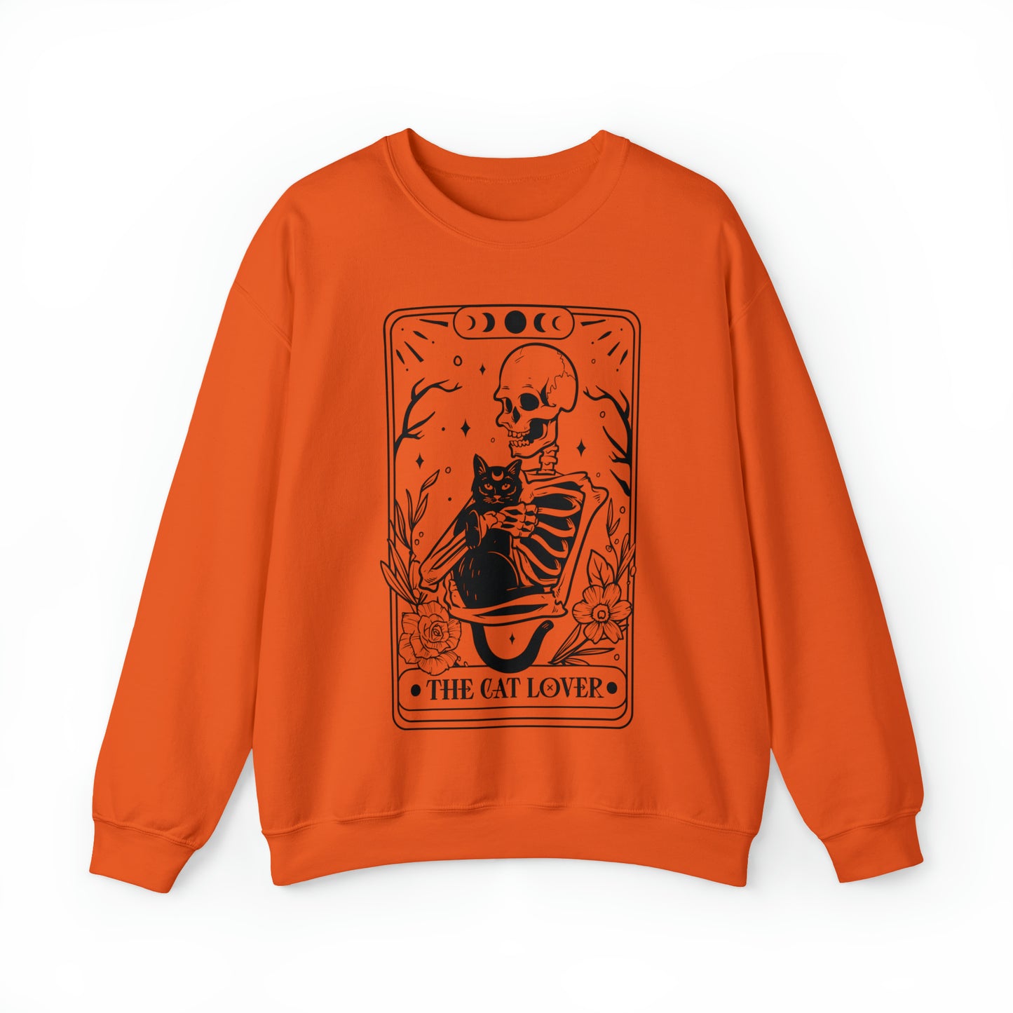 The Cat Lover Tarot Card Unisex Heavy Blend™ Crewneck Sweatshirt