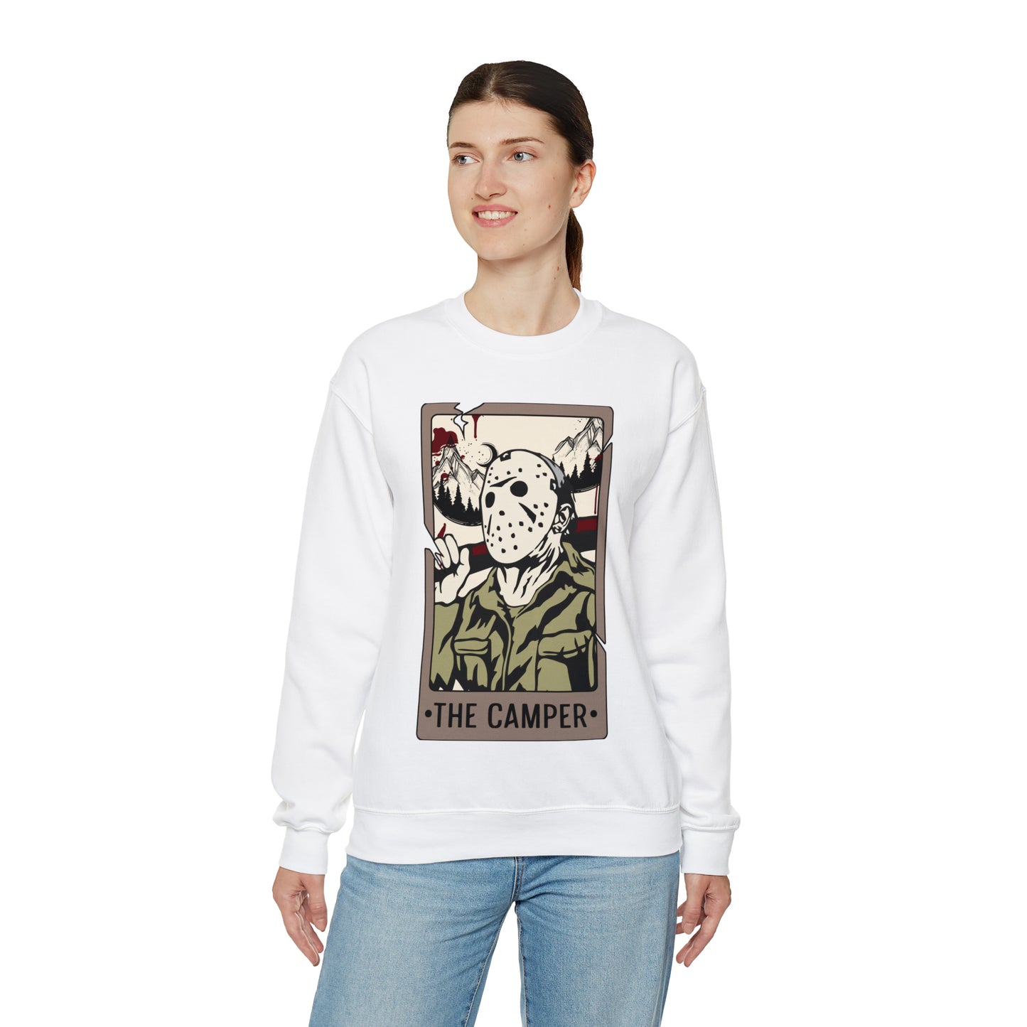 The Camper Tarot Card Unisex Heavy Blend™ Crewneck Sweatshirt