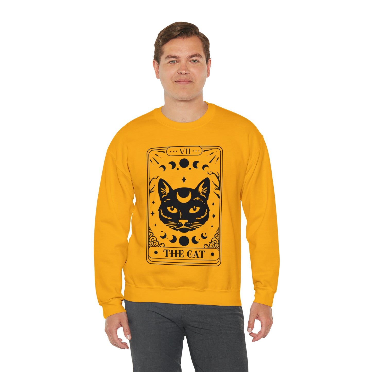 The Cat Tarot Card Unisex Heavy Blend™ Crewneck Sweatshirt