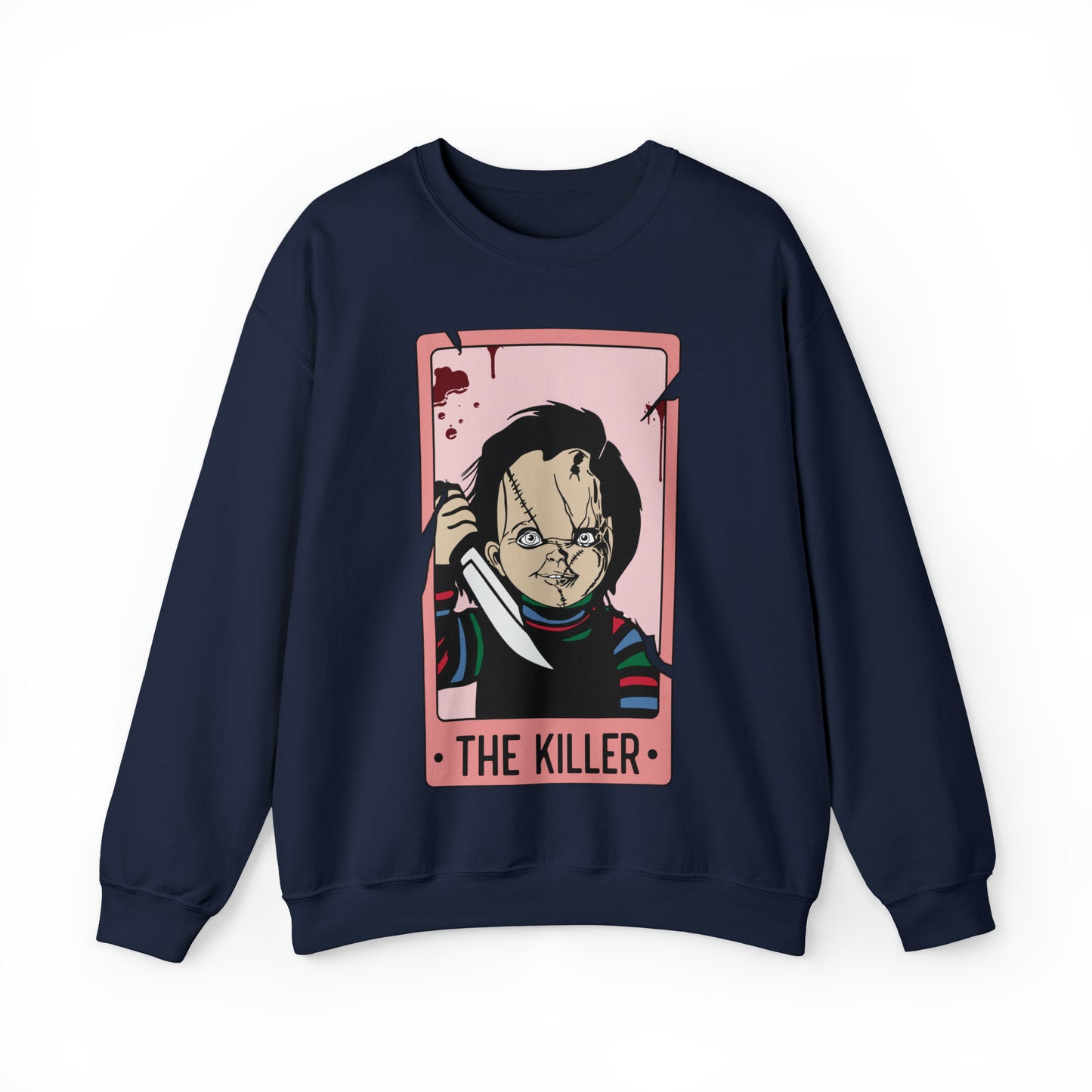 The Killer Tarot Card Unisex Heavy Blend™ Crewneck Sweatshirt