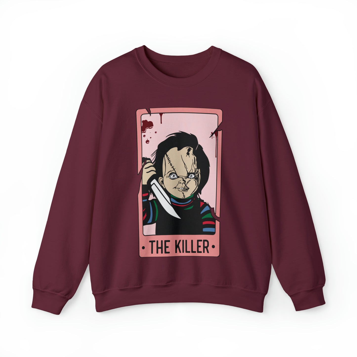 The Killer Tarot Card Unisex Heavy Blend™ Crewneck Sweatshirt