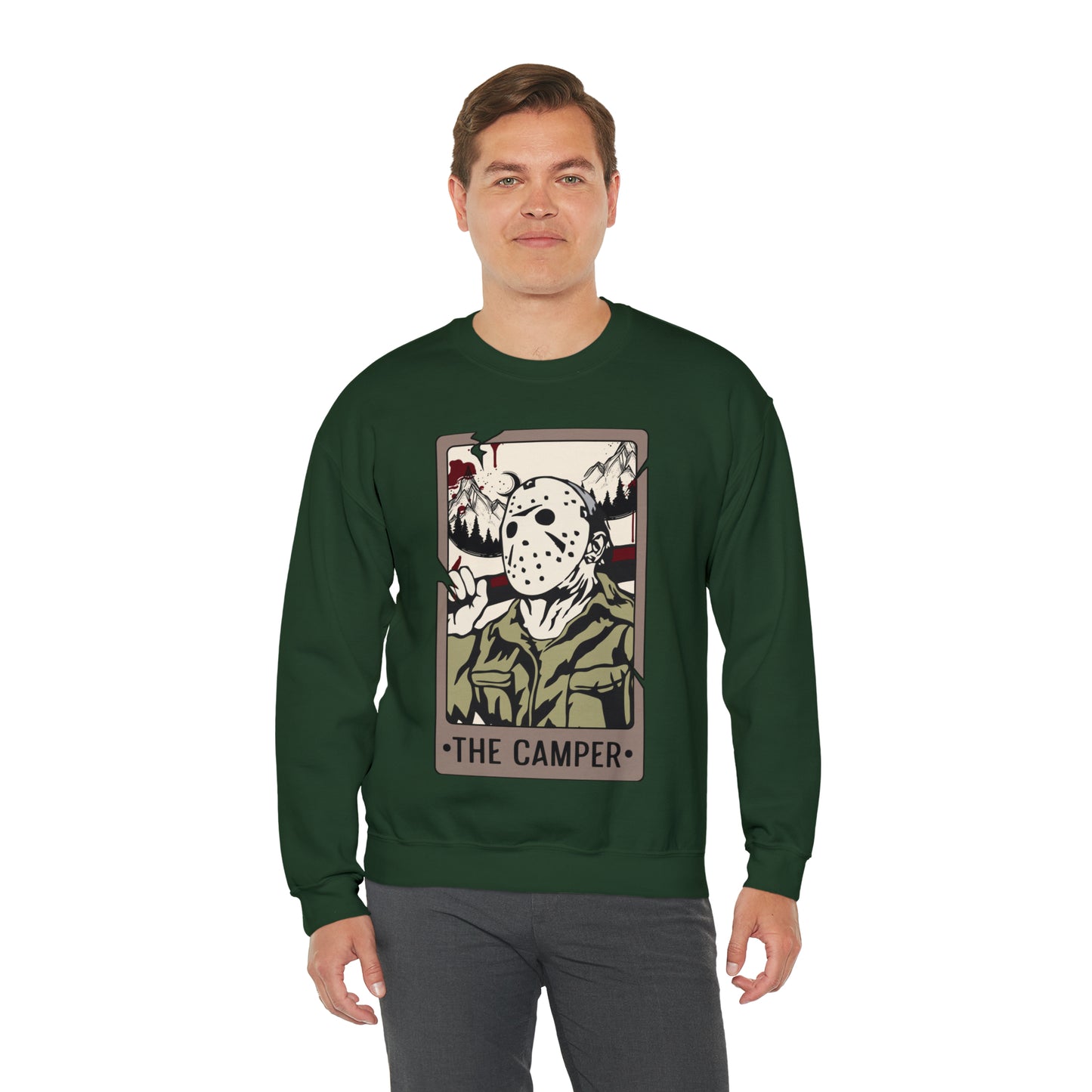 The Camper Tarot Card Unisex Heavy Blend™ Crewneck Sweatshirt