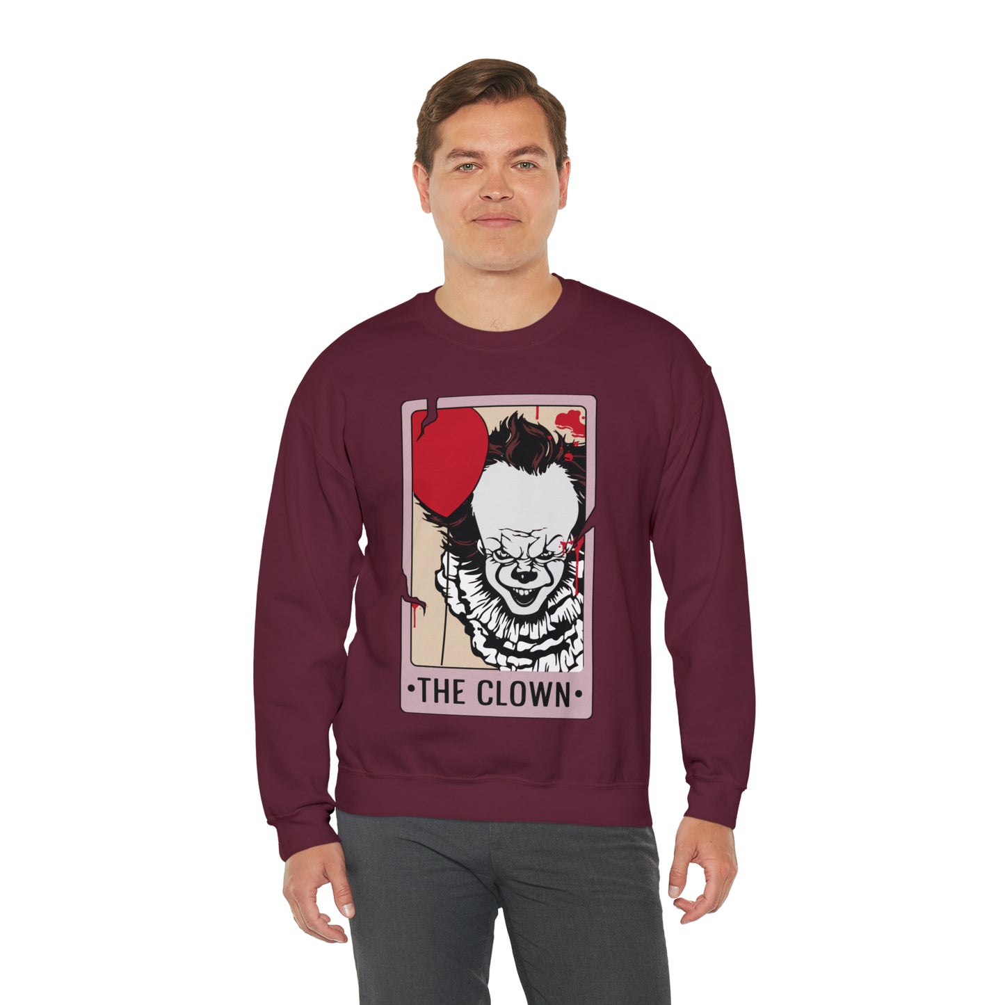 The Clown Tarot Card Unisex Heavy Blend™ Crewneck Sweatshirt