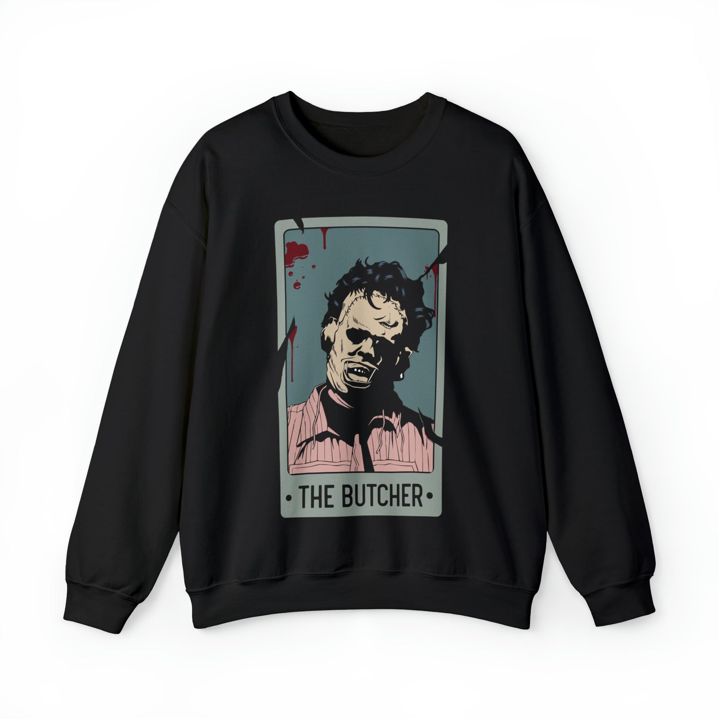 The Butcher Tarot Card Unisex Heavy Blend™ Crewneck Sweatshirt