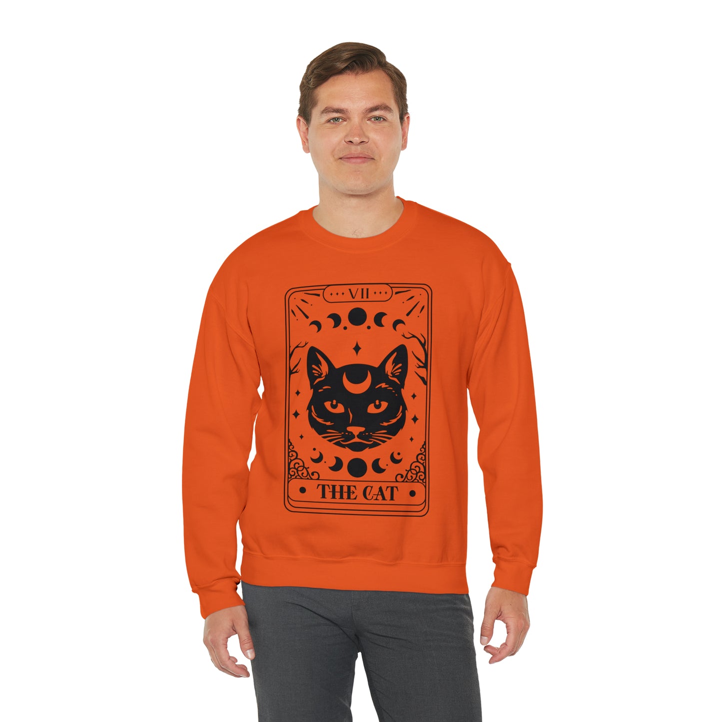 The Cat Tarot Card Unisex Heavy Blend™ Crewneck Sweatshirt