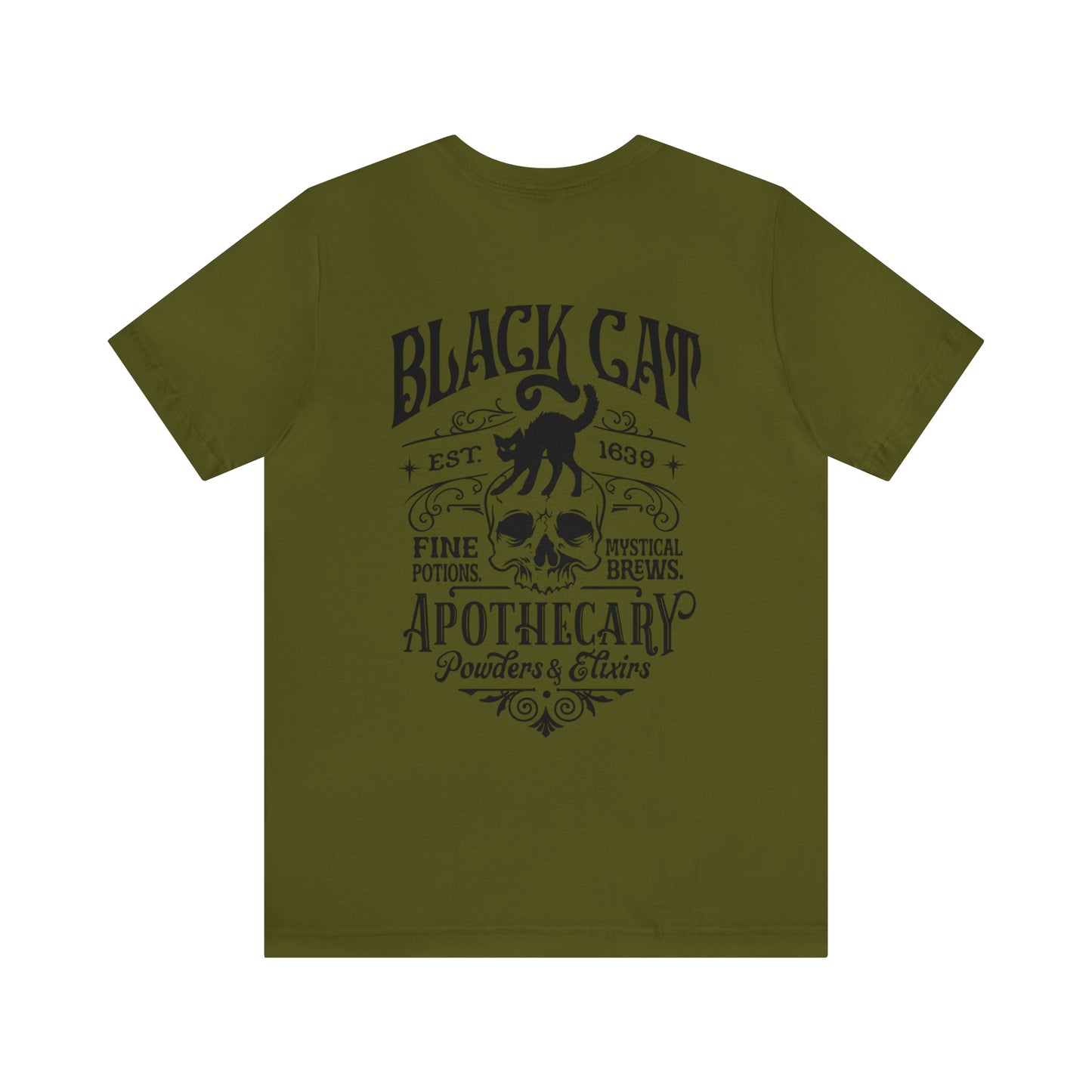 Black Cat Apothecary w/ Skull