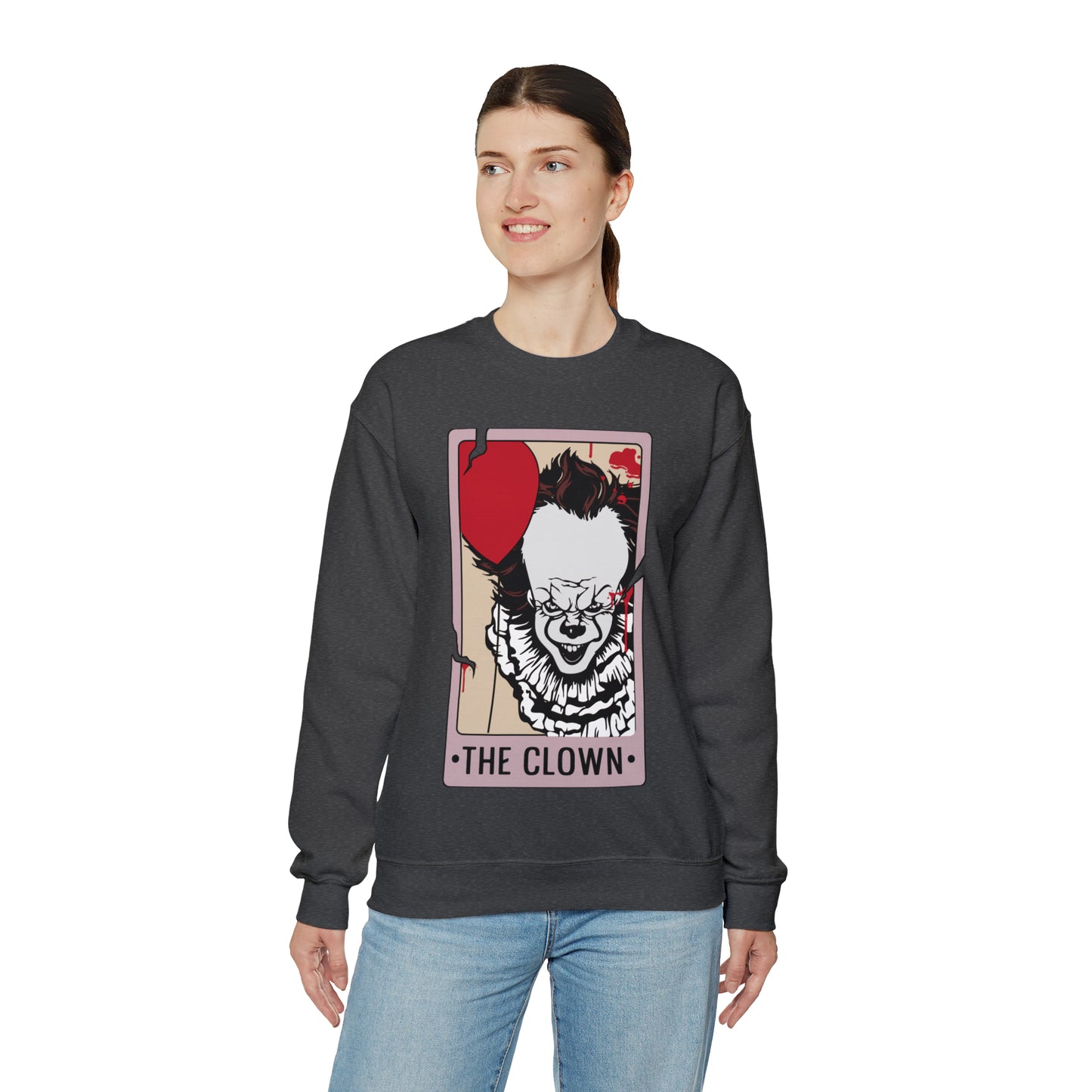 The Clown Tarot Card Unisex Heavy Blend™ Crewneck Sweatshirt