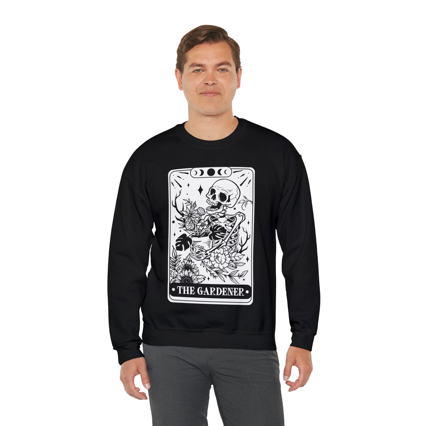 The Gardener Tarot Card Unisex Heavy Blend™ Crewneck Sweatshirt