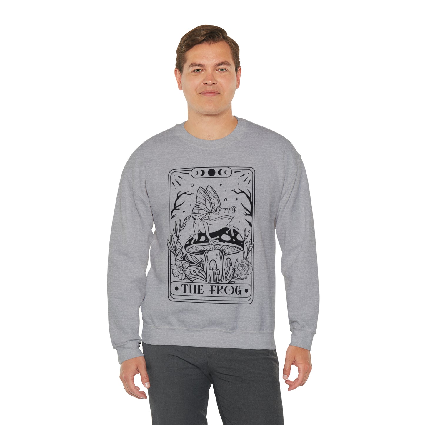 The Frog Tarot Card Unisex Heavy Blend™ Crewneck Sweatshirt