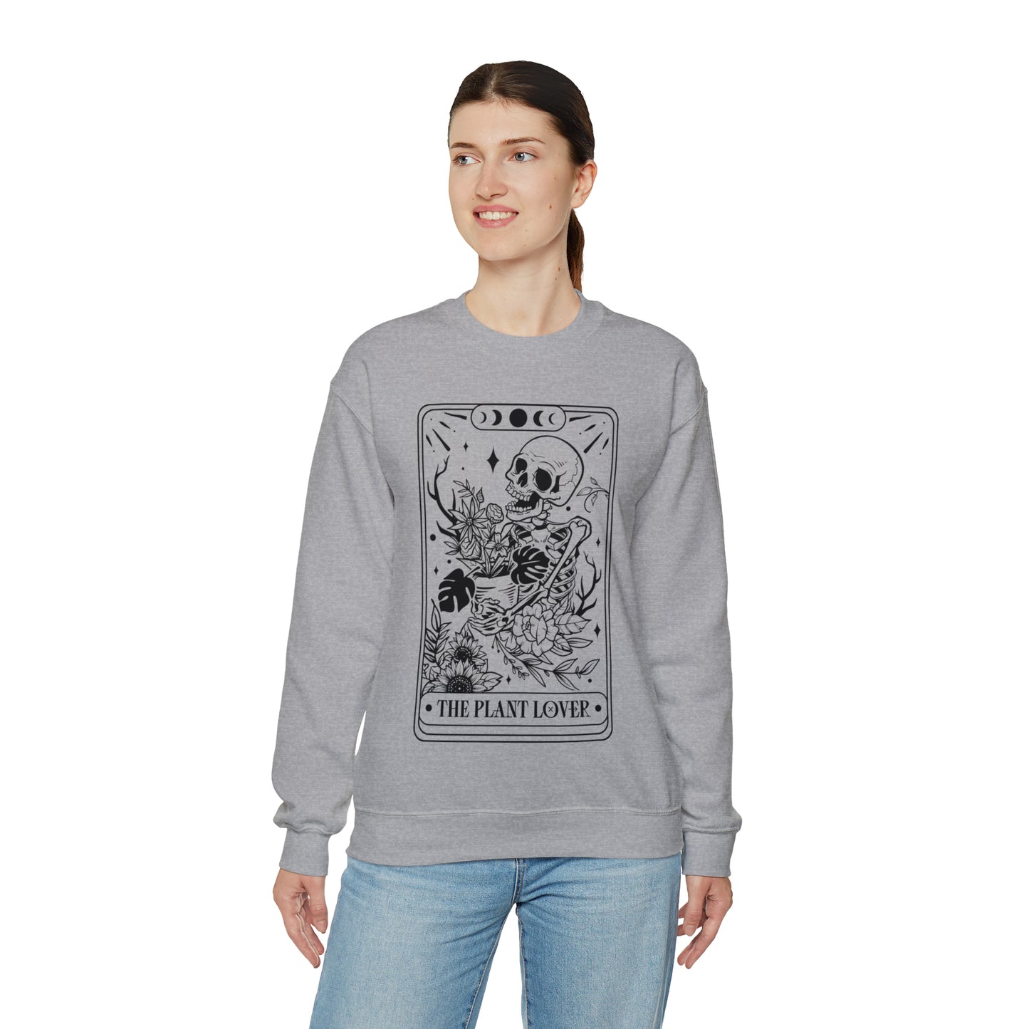 The Plant Lover Tarot Card Unisex Heavy Blend™ Crewneck Sweatshirt