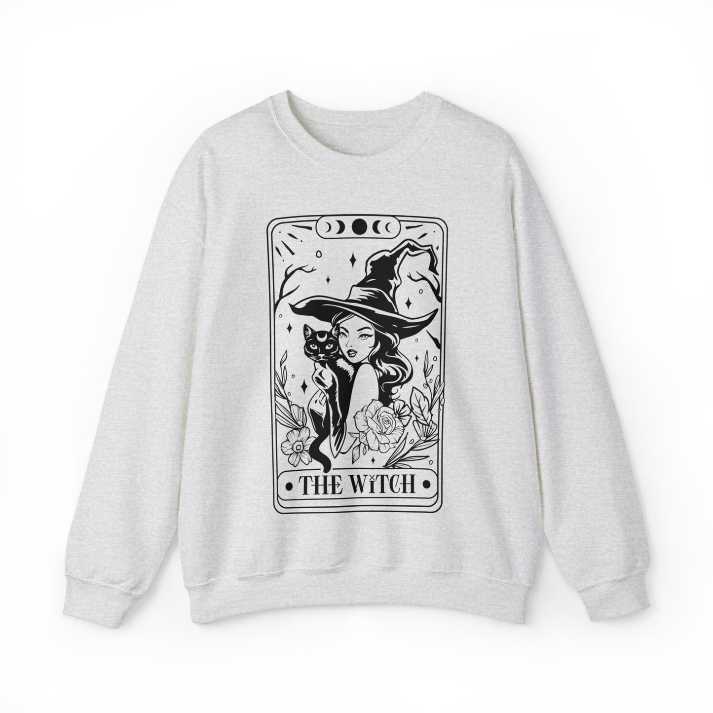 The Witch Tarot Card Unisex Heavy Blend™ Crewneck Sweatshirt