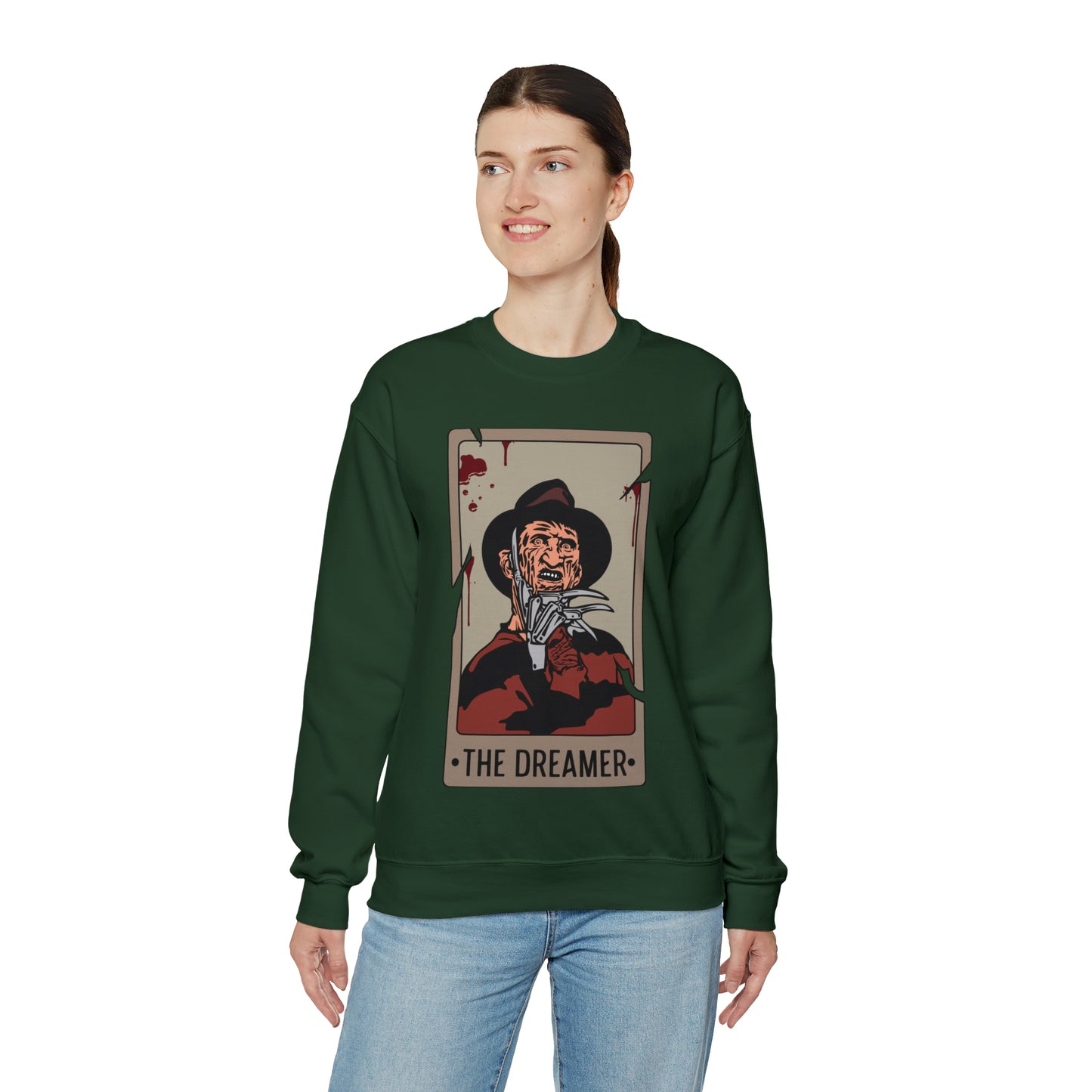 The Dreamer Tarot Card Unisex Heavy Blend™ Crewneck Sweatshirt