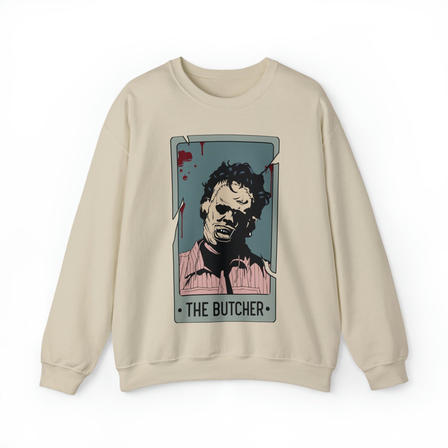 The Butcher Tarot Card Unisex Heavy Blend™ Crewneck Sweatshirt