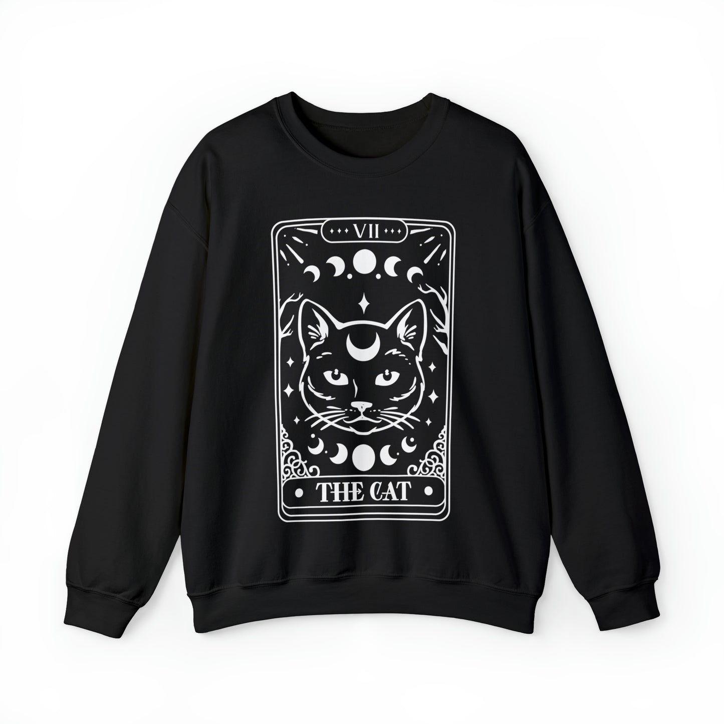 The Cat Tarot Card Unisex Heavy Blend™ Crewneck Sweatshirt
