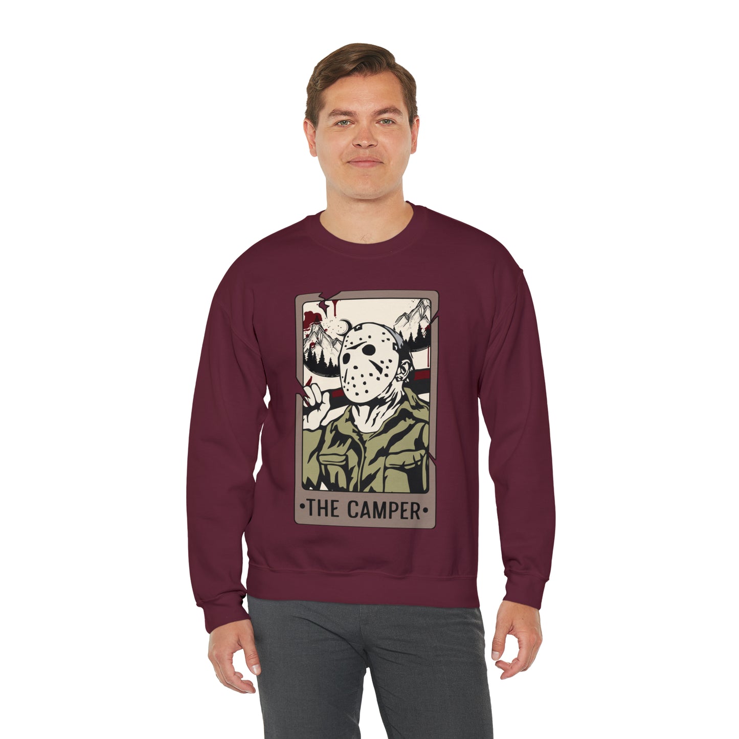The Camper Tarot Card Unisex Heavy Blend™ Crewneck Sweatshirt