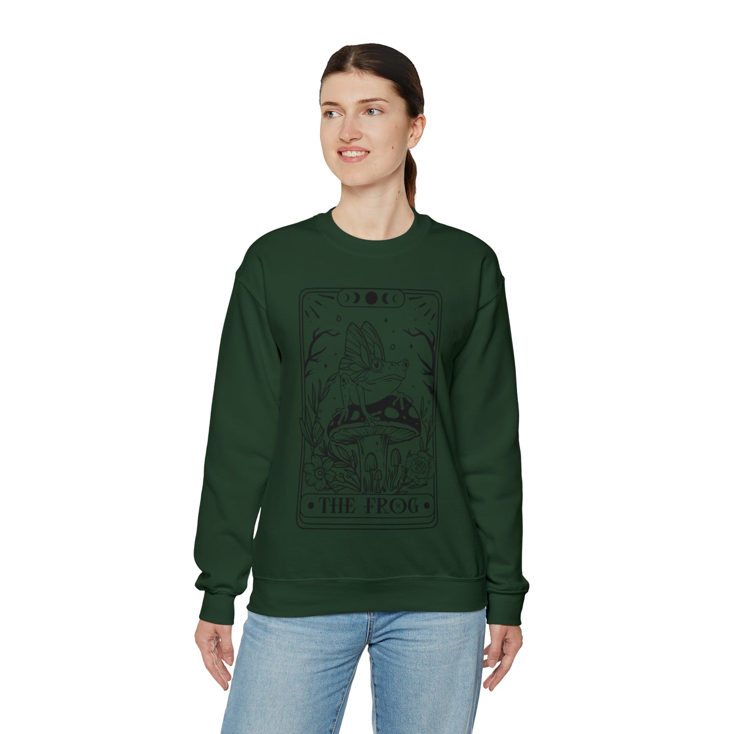 The Frog Tarot Card Unisex Heavy Blend™ Crewneck Sweatshirt