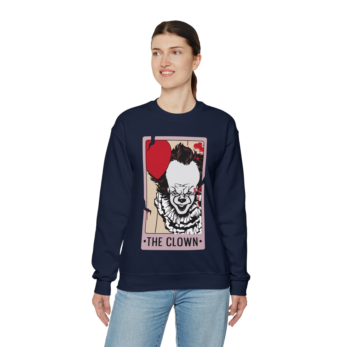 The Clown Tarot Card Unisex Heavy Blend™ Crewneck Sweatshirt