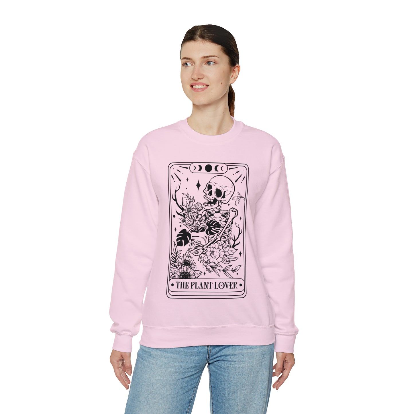The Plant Lover Tarot Card Unisex Heavy Blend™ Crewneck Sweatshirt