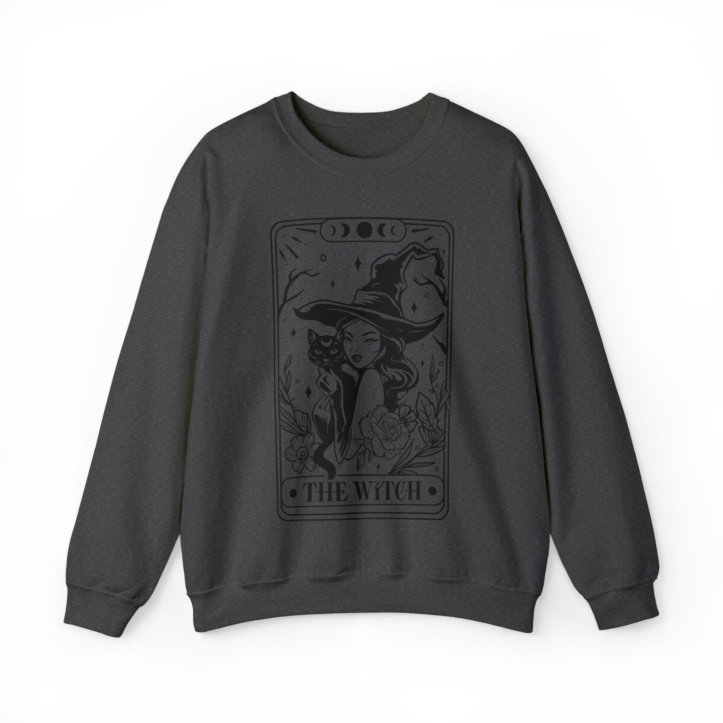 The Witch Tarot Card Unisex Heavy Blend™ Crewneck Sweatshirt