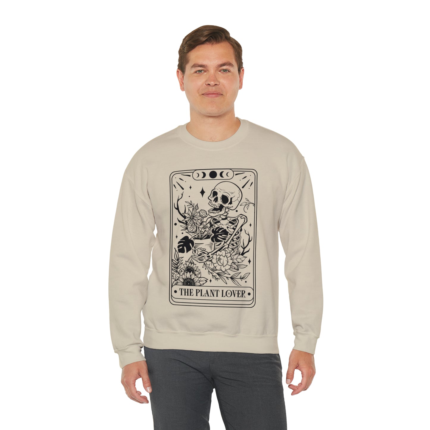 The Plant Lover Tarot Card Unisex Heavy Blend™ Crewneck Sweatshirt