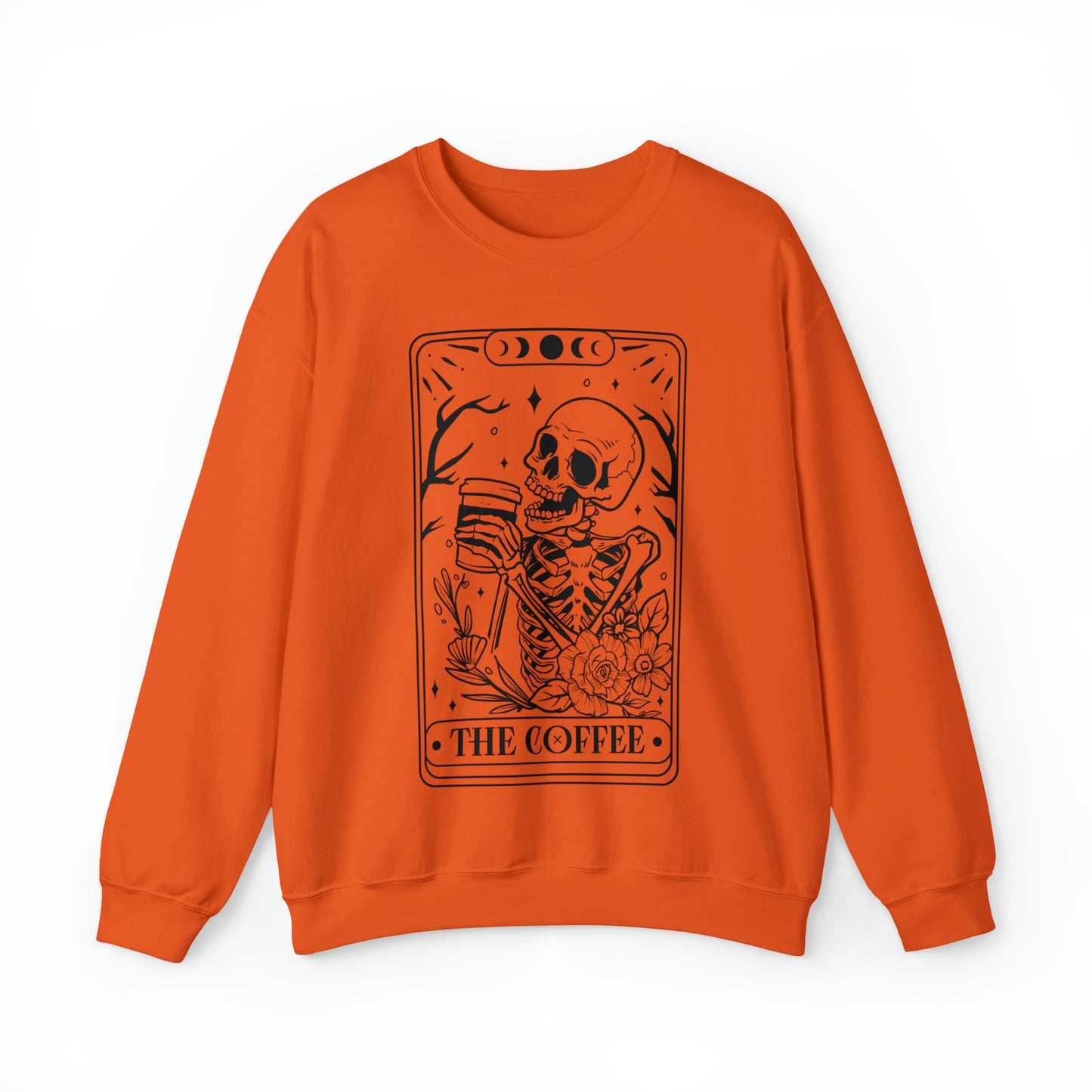 The Coffee Tarot Card Unisex Heavy Blend™ Crewneck Sweatshirt