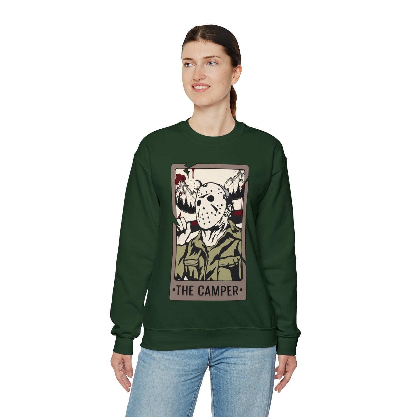 The Camper Tarot Card Unisex Heavy Blend™ Crewneck Sweatshirt