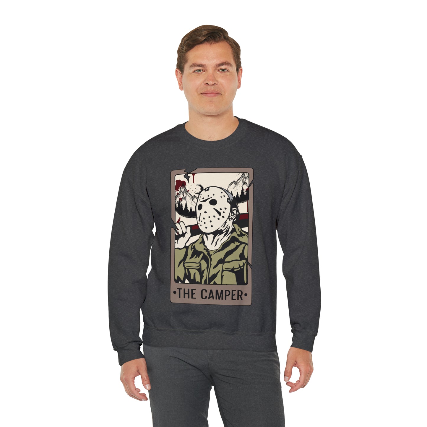 The Camper Tarot Card Unisex Heavy Blend™ Crewneck Sweatshirt