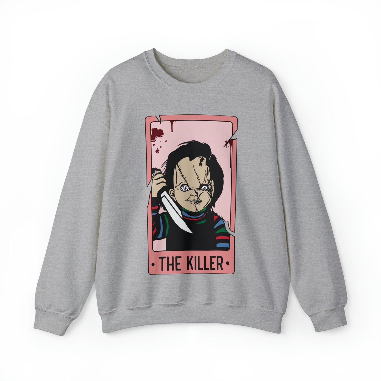 The Killer Tarot Card Unisex Heavy Blend™ Crewneck Sweatshirt