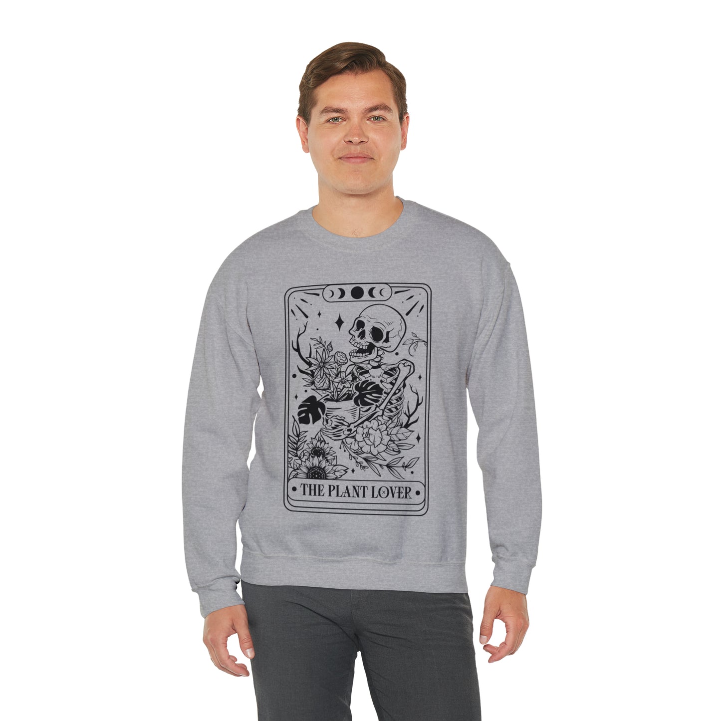 The Plant Lover Tarot Card Unisex Heavy Blend™ Crewneck Sweatshirt