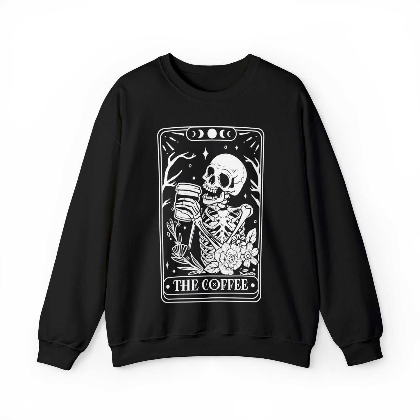 The Coffee Tarot Card Unisex Heavy Blend™ Crewneck Sweatshirt