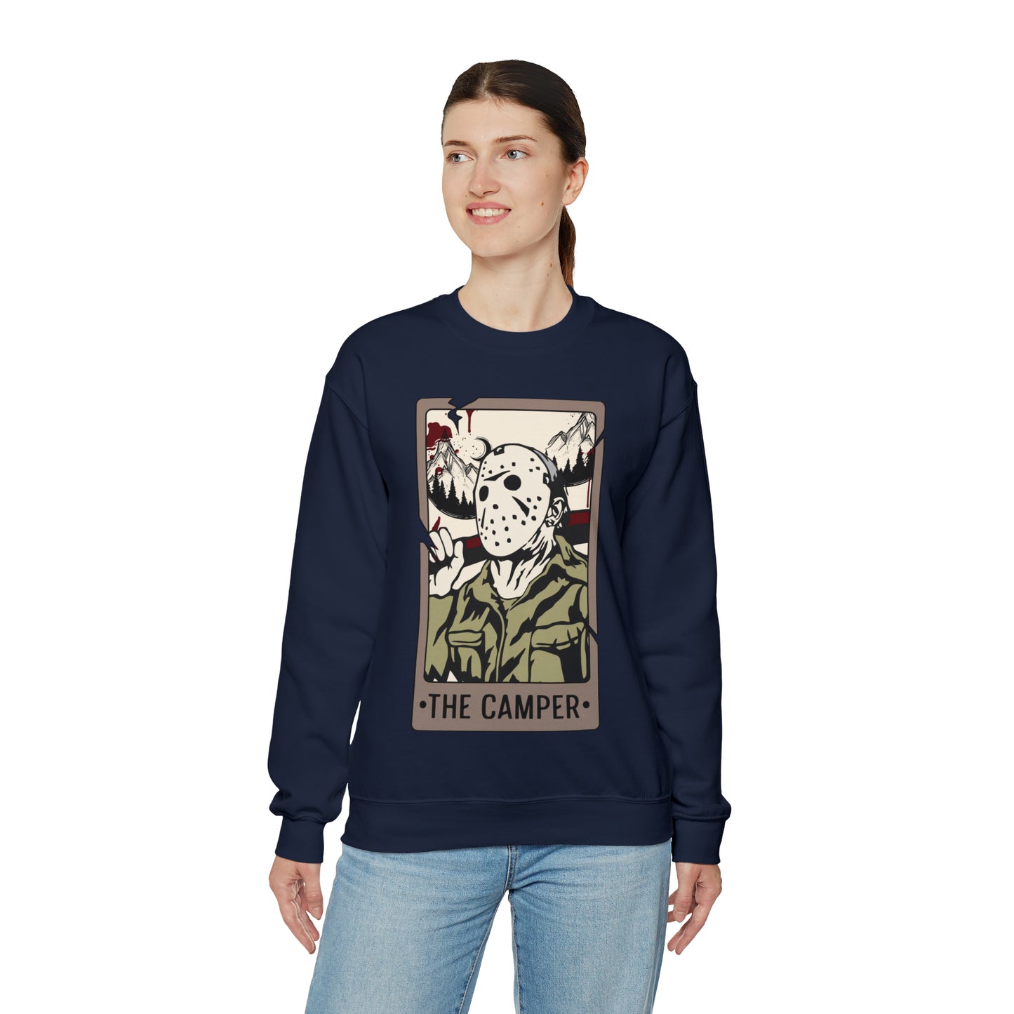 The Camper Tarot Card Unisex Heavy Blend™ Crewneck Sweatshirt