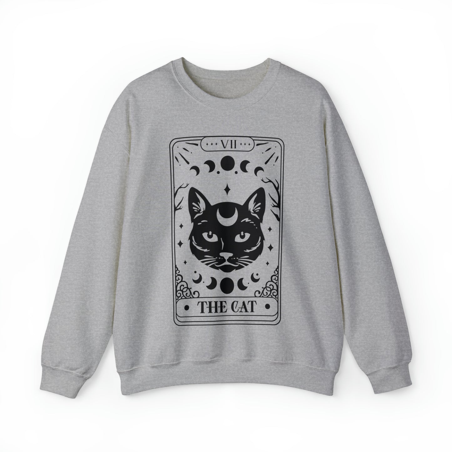The Cat Tarot Card Unisex Heavy Blend™ Crewneck Sweatshirt