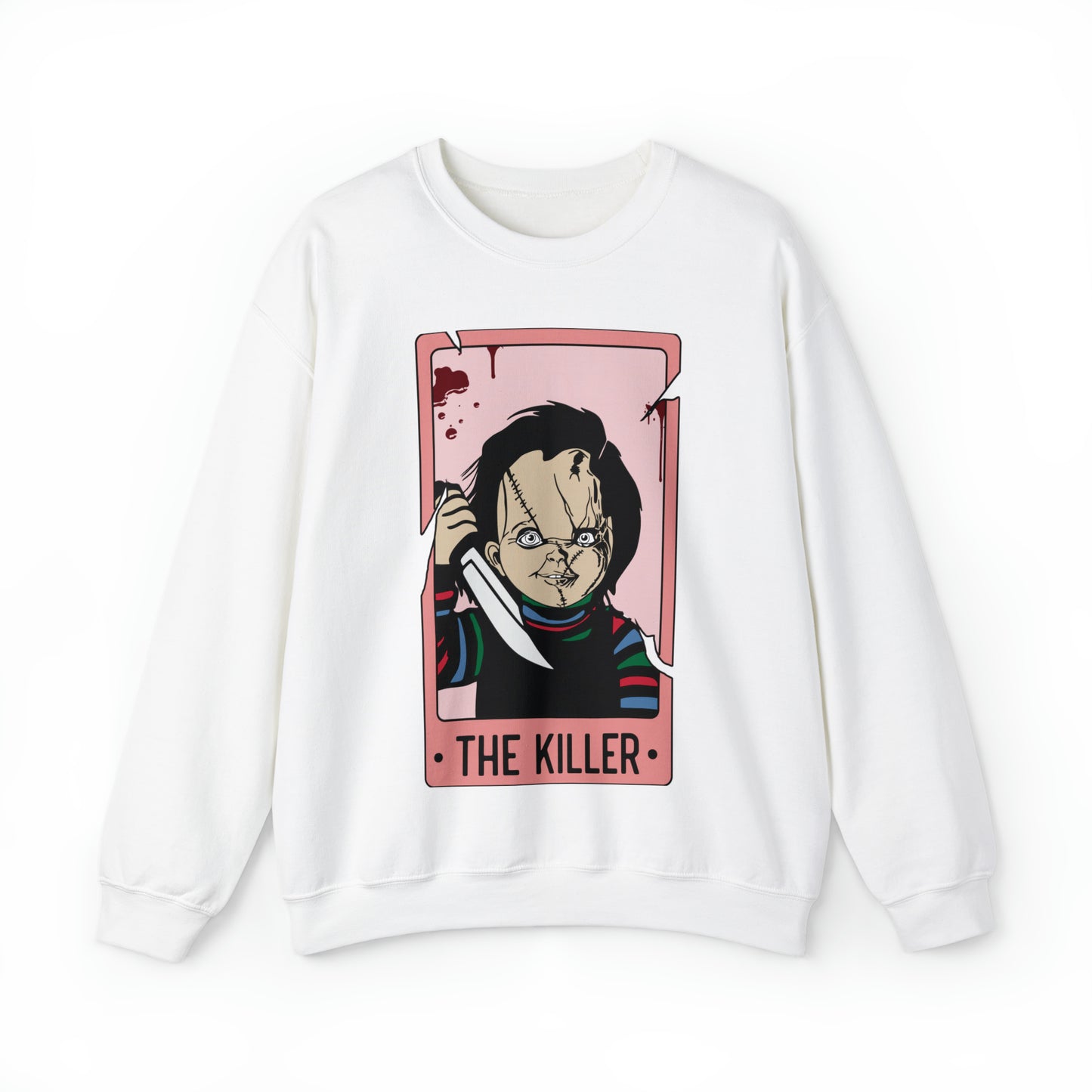 The Killer Tarot Card Unisex Heavy Blend™ Crewneck Sweatshirt