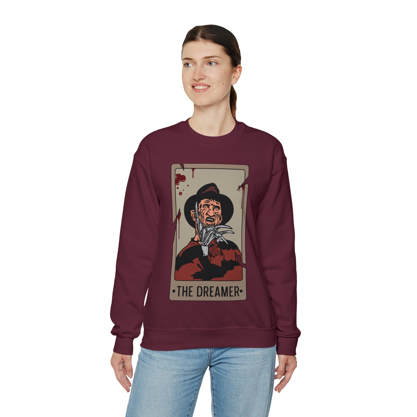 The Dreamer Tarot Card Unisex Heavy Blend™ Crewneck Sweatshirt