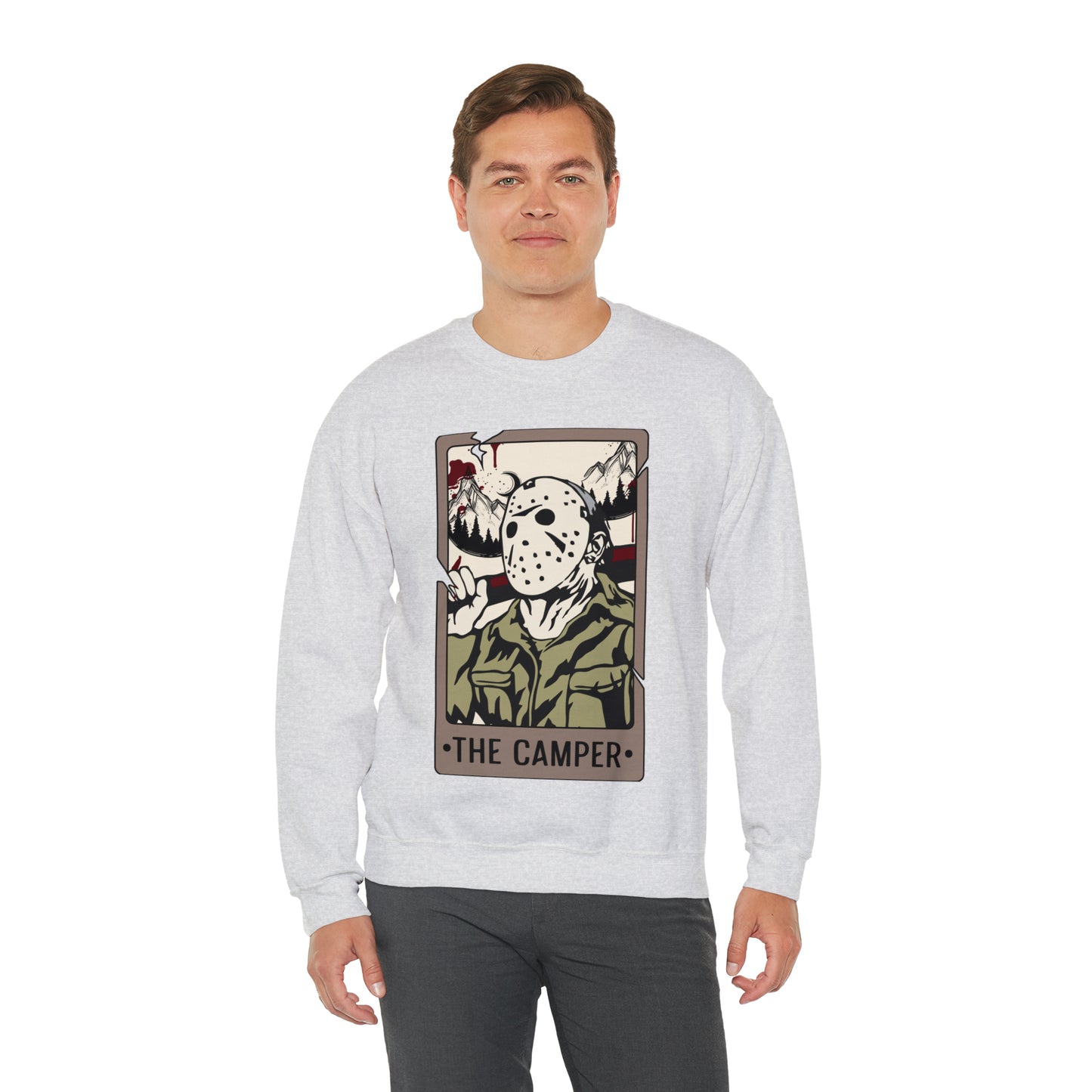 The Camper Tarot Card Unisex Heavy Blend™ Crewneck Sweatshirt